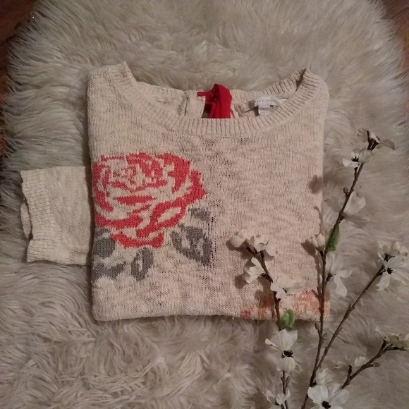 LC Lauren Conrad Sweaters - #62🔴Lauren Conrad Floral Sweater